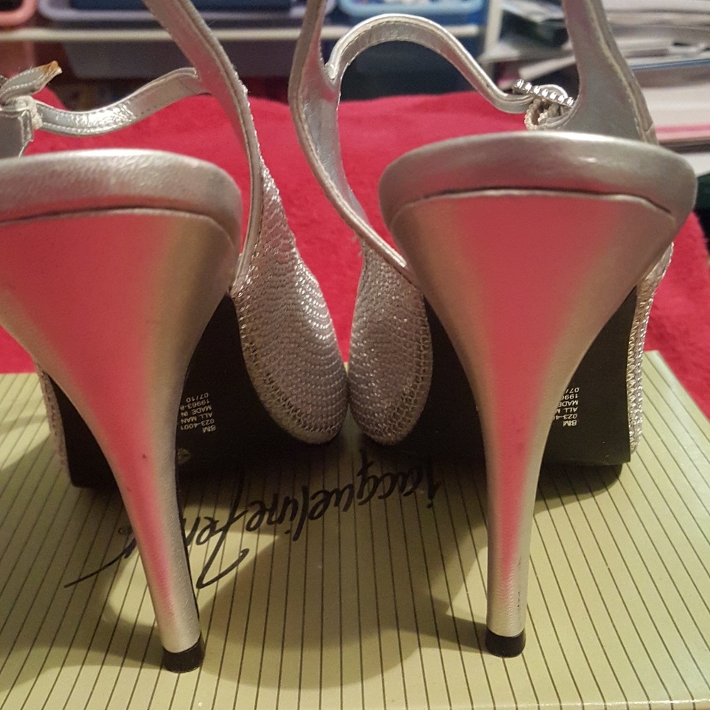 Opened Toe Sequence Heels - image 8